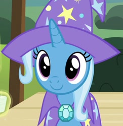 Size: 695x715 | Tagged: safe, derpibooru import, screencap, trixie, uncommon bond, cute, solo