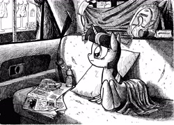 Size: 4888x3496 | Tagged: safe, artist:smellslikebeer, derpibooru import, twilight sparkle, human, abandoned, black and white, bygone civilization, car, crosshatch, earth, grayscale, ink, looking at something, looking away, mannequin, monochrome, prone, traditional art