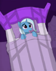 Size: 3309x4172 | Tagged: safe, artist:theblackemperor, derpibooru import, trixie, pony, unicorn, bed, female, mare, solo, the simpsons