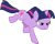 Size: 2145x1697 | Tagged: safe, artist:nicktoonhero, derpibooru import, twilight sparkle, unicorn twilight, pony, unicorn, angry, charging, female, mare, running, simple background, solo, transparent background, vector