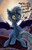 Size: 2500x3864 | Tagged: safe, artist:evil-dec0y, derpibooru import, trixie, alicorn, bat pony, bat pony alicorn, pony, alicornified, bat ponified, best pony, fangs, female, fluffy, mare, moon, night, open mouth, perched, race swap, solo, stars, tree, trixiebat, trixiecorn, wings