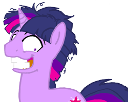 Size: 1412x1131 | Tagged: safe, artist:jaquelindreamz, derpibooru import, dusk shine, twilight sparkle, unicorn, lesson zero, male, rule 63, smiling, stallion, teeth, twilight snapple