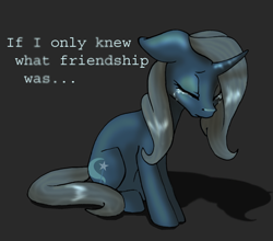 Size: 550x484 | Tagged: safe, artist:sugarcup, derpibooru import, trixie, pony, unicorn, crying, female, lonely, mare, sad, solo