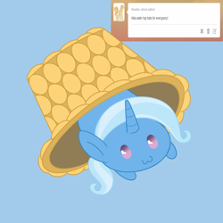 Size: 1500x1500 | Tagged: safe, artist:verminshy, derpibooru import, trixie, blob, hat, solo, tumblr