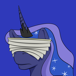 Size: 3275x3275 | Tagged: safe, artist:kelthan-dragon, princess luna, alicorn, pony, pun, shutter shades, silly, simple background, solo, visual pun