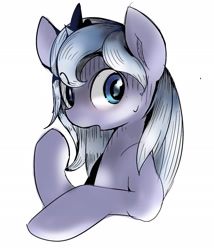 Size: 1989x2328 | Tagged: safe, artist:skippy_the_moon, princess luna, alicorn, pony, filly, pixiv, solo, woona