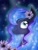 Size: 774x1032 | Tagged: safe, artist:chanceyb, princess luna, alicorn, pony, female, horn, mare, night, solo