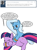 Size: 424x566 | Tagged: safe, artist:dekomaru, derpibooru import, trixie, twilight sparkle, ask, female, lesbian, pregnant, shipping, tumblr, tumblr:ask twixie, twixie