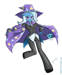 Size: 2500x3000 | Tagged: safe, artist:xonitum, derpibooru import, trixie, anthro, solo, wand