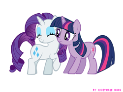 Size: 2000x1500 | Tagged: safe, artist:nightmaremoons, derpibooru import, rarity, twilight sparkle, pony, unicorn, simple background, transparent background, vector