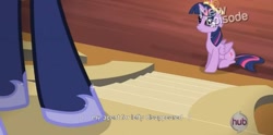 Size: 1573x783 | Tagged: safe, screencap, princess luna, twilight sparkle, twilight sparkle (alicorn), alicorn, pony, female, mare, meme, youtube caption