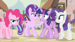 Size: 960x540 | Tagged: safe, derpibooru import, edit, edited screencap, screencap, applejack, big macintosh, cheerilee, cup cake, fluttershy, pinkie pie, rainbow dash, rarity, spike, starlight glimmer, stygian, thorax, trixie, twilight sparkle, twilight sparkle (alicorn), alicorn, changedling, changeling, dragon, earth pony, pegasus, pony, unicorn, a royal problem, celestial advice, every little thing she does, fame and misfortune, no second prances, shadow play, the crystalling, the cutie map, the cutie re-mark, the times they are a changeling, to where and back again, uncommon bond, animated, background pony, book, box, bump, butt, canterlot castle, clinging, comforting, comic, compilation, crying, cuddling, cute, floppy ears, forgiveness, friendship, frown, glimmerbetes, grabbing, gritted teeth, group hug, happy, headbutt, hill, holding hooves, hug, king thorax, leaning, magic, mane six, mirror, night, ouch, our town, plot, poking, ponyville, present, rainbow, raised hoof, redemption, sad, screencap comic, sky, smiling, sonic rainboom, student, teacher, tears of joy, time vortex, touch, tree, twiabetes, twilight's castle, twilight's castle library, villains touching twilight, wall of tags