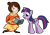 Size: 1271x881 | Tagged: safe, artist:yellowwatermelon, derpibooru import, twilight sparkle, crossover, jinora, the legend of korra