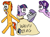 Size: 1428x1068 | Tagged: safe, artist:masterkaiser, derpibooru import, maud pie, starlight glimmer, sunburst, trixie, twilight sparkle, twilight sparkle (alicorn), alicorn, pony, unicorn, uncommon bond, 1000 hours in ms paint, colt, female, male, mare, meme, paint, stallion, starlight is not amused, sunburst gets all the mares, unamused, waifu, waifu thief