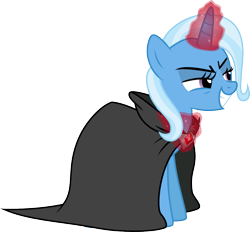 Size: 1047x970 | Tagged: safe, artist:jeatz-axl, derpibooru import, trixie, pony, unicorn, alicorn amulet, female, grin, mare, simple background, solo, svg, transparent background, vector