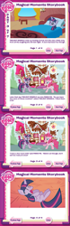 Size: 625x1991 | Tagged: safe, derpibooru import, pinkie pie, twilight sparkle, earth pony, pony, drugs, gilligan cut, high, magical moments storybook