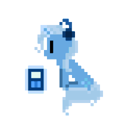 Size: 320x320 | Tagged: safe, artist:zztfox, derpibooru import, trixie, pony, unicorn, animated, cute, female, headphones, ipod, laughing, mare, mp3 player, music, pixel art, solo