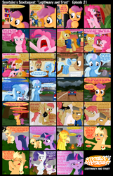 Size: 1600x2492 | Tagged: safe, artist:ajmstudios, derpibooru import, applejack, pinkie pie, rarity, scootaloo, spitfire, sweetie belle, trixie, twilight sparkle, oc, earth pony, pony, unicorn, car, cellphone, police, scootaquest, sick