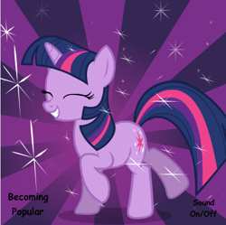 Size: 400x398 | Tagged: safe, artist:drud14, derpibooru import, twilight sparkle, animated, dancing, flash