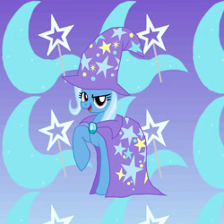 Size: 2000x2000 | Tagged: safe, artist:chiritsupi, derpibooru import, trixie, pony, unicorn, female, mare, pixiv, solo