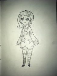 Size: 3024x4032 | Tagged: safe, artist:rosssteel, derpibooru import, trixie, equestria girls, traditional art, younger