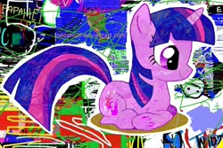 Size: 1200x800 | Tagged: safe, artist:neeshoof, derpibooru import, twilight sparkle, prone, smiling, solo, wat