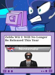 Size: 562x769 | Tagged: safe, princess luna, alicorn, pony, exploitable meme, gamer luna, meme, nintendo, obligatory pony, the legend of zelda, tv meme