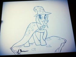 Size: 960x720 | Tagged: safe, artist:bmxshark, derpibooru import, trixie, pony, unicorn, female, mare, solo, traditional art