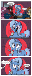 Size: 1000x2363 | Tagged: safe, artist:daniel-sg, derpibooru import, cheerilee, trixie, oc, oc:cream heart, angry joe, comic, ponified, stand-up comedy