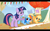 Size: 960x600 | Tagged: safe, derpibooru import, screencap, applejack, rainbow dash, twilight sparkle, earth pony, pegasus, pony, fall weather friends, 42, youtube caption