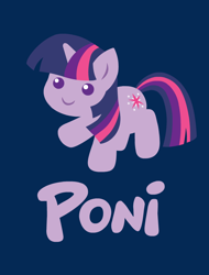 Size: 720x945 | Tagged: safe, artist:megasweet, derpibooru import, twilight sparkle, pony, unicorn, blue background, c:, chibi, cute, female, lineless, mare, poni, simple background, smiling, solo, twiabetes