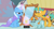 Size: 570x309 | Tagged: safe, derpibooru import, screencap, snails, snips, trixie, boast busters, drink, meme, mirror, unamused, youtube caption