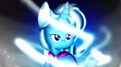 Size: 4896x2693 | Tagged: safe, artist:laliiyeaah, derpibooru import, trixie, pony, unicorn, female, magic, mare, solo