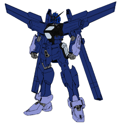 Size: 893x910 | Tagged: safe, artist:combatkaiser, edit, princess luna, gundam double x, mecha, recolor, simple background, solo, transparent background