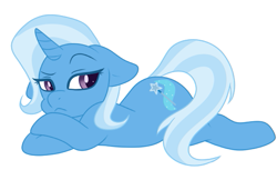 Size: 519x317 | Tagged: safe, artist:cascadingclovers, derpibooru import, trixie, pony, unicorn, female, mare, simple background, solo, white background