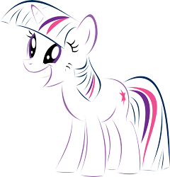 Size: 9859x10261 | Tagged: safe, artist:up1ter, derpibooru import, twilight sparkle, pony, unicorn, absurd resolution, cutie mark, female, grin, hooves, horn, lineart, mare, simple background, smiling, solo, transparent background, vector