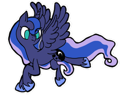 Size: 700x549 | Tagged: safe, artist:the-alicorn-artist, princess luna, alicorn, pony, solo