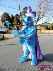 Size: 1224x1632 | Tagged: safe, artist:judhudson, derpibooru import, trixie, human, cosplay, fursuit, irl, irl human, photo, solo