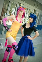 Size: 1152x1728 | Tagged: safe, princess luna, scootaloo, human, clothes, cosplay, irl, irl human, photo