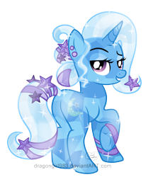 Size: 1580x1768 | Tagged: safe, artist:diigii-doll, derpibooru import, trixie, pony, unicorn, crystallized, female, mare, plot, solo