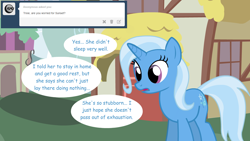 Size: 1280x720 | Tagged: safe, artist:hakunohamikage, derpibooru import, trixie, pony, ask, ask-princesssparkle, solo, tumblr