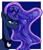 Size: 3771x4383 | Tagged: safe, artist:fluffymaiden, princess luna, alicorn, pony, female, horn, mare, portrait, solo