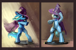 Size: 2042x1350 | Tagged: safe, artist:xbi, derpibooru import, trixie, pony, unicorn, bipedal, solo