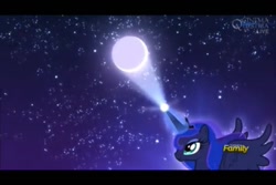 Size: 960x640 | Tagged: safe, screencap, princess luna, alicorn, pony, bloom and gloom, dream walker luna, moon, moon work, solo