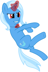 Size: 5000x7529 | Tagged: safe, artist:darknisfan1995, derpibooru import, trixie, pony, unicorn, absurd resolution, alicorn amulet, female, magic, mare, simple background, solo, transparent background, vector