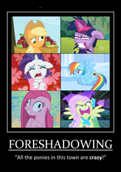 Size: 930x1316 | Tagged: safe, derpibooru import, applejack, fluttershy, pinkie pie, rainbow dash, rarity, twilight sparkle, earth pony, pegasus, pony, unicorn, image macro, meta