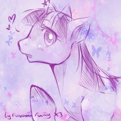 Size: 512x512 | Tagged: safe, artist:chocoberrylollipop, derpibooru import, twilight sparkle, sketch, solo