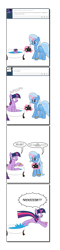 Size: 840x3488 | Tagged: safe, artist:dekomaru, derpibooru import, trixie, twilight sparkle, ask, bathtub, camera, female, foal, lesbian, shipping, tumblr, tumblr:ask twixie, twixie