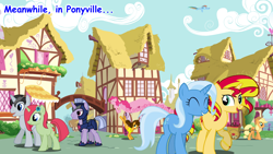 Size: 1280x720 | Tagged: safe, artist:hakunohamikage, derpibooru import, applejack, cheese sandwich, pinkie pie, rainbow dash, sunset shimmer, trixie, oc, oc:garnet, oc:lucid daydream, earth pony, pegasus, pony, ask, ask-princesssparkle, cheesepie, dusk guard, female, lesbian, male, royal guard, shipping, straight, suntrix, tumblr