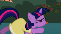 Size: 640x360 | Tagged: safe, derpibooru import, edit, edited screencap, screencap, twilight sparkle, sweet and elite, adorkable, animated, birthday dress, clothes, cute, dancing, do the sparkle, dork, dress, speed up